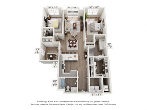 a floor plan of a 1 bedroom floor plan with a bathroom and a living room